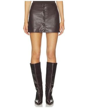 Blank NYC Faux Leather Mini Skirt - Black