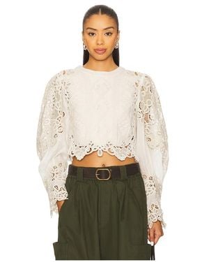 Sea Spitzen-Kombipullover Vania - Natur