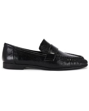 Black Suede Studio Arrow Loafer - Black