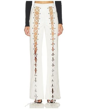 Kim Shui Pantalón Lace Up En Color Blanco Talla (También En Xs, S)