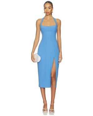 Amanda Uprichard Antonella Midi Dress - Blue