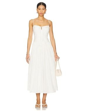 Cinq À Sept Vestido Midi Anela En Color Blanco Talla En