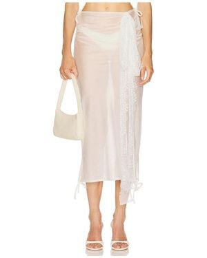 Milkwhite Falda En Color Blanco Talla (También En M, S, Xs)