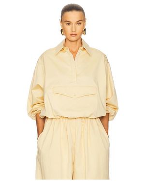 Helsa Cotton Twill Anorak - Natural