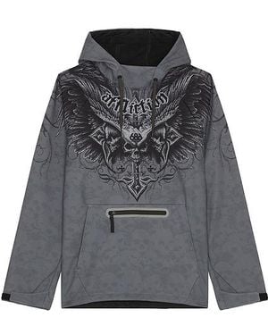 Affliction X 686 Waterproof Hooded Jacket - Black