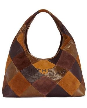 Marc Jacobs The Suede Patchwork Sack Bag - Brown
