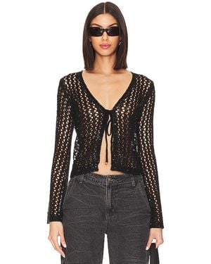 MORE TO COME Oberteil Navea Tie Front - Schwarz