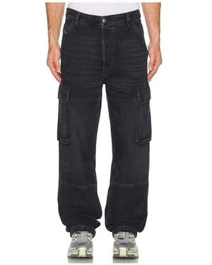 DIESEL Uty Cargo Jeans - Black