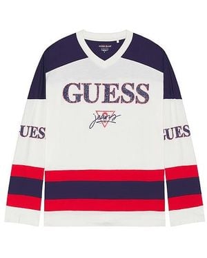 Guess Hockey Tee - Rot
