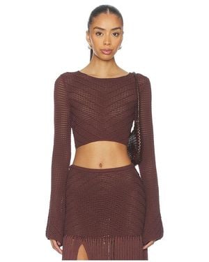 Devon Windsor Langärmeliges Shirt Erin - Braun