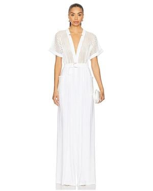 Norma Kamali Geralyn Jumpsuit - White