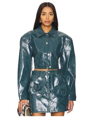 AKNVAS Cropped Mercer Jacket - Blau