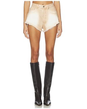 LAPOINTE Shorts Pigment Denim Mini - Weiß