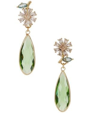 Anton Heunis Stud Daisy Drop Pendant Earrings - Blue