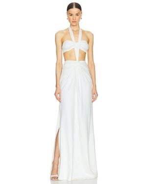 Sid Neigum Bandeau Knot Knit Dress - White