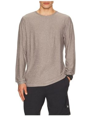 Vuori Strato Tech Long Sleeve Tee - Grey