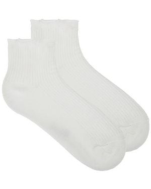Stems 3 Pack Everyday Classic Ruffle Socks - White