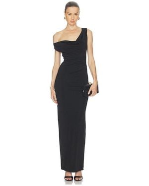 Nookie Crush Drape Maxi Dress - Black