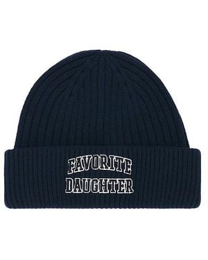 FAVORITE DAUGHTER The Classic Logo Beanie - Blue