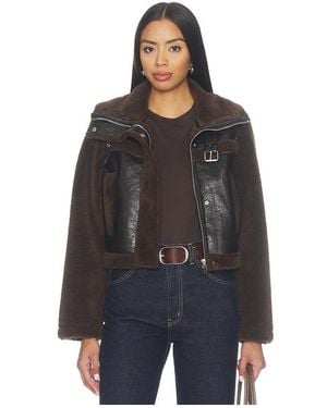 Blank NYC Faux Fur Cropped Jacket - Black