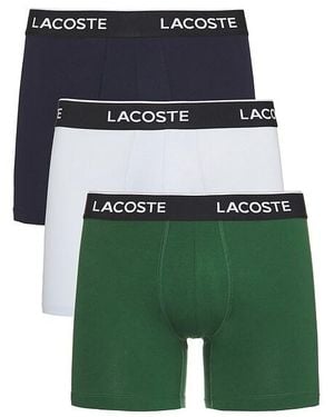 Lacoste Cotton Jersey Boxer Briefs 3-Pack - Green