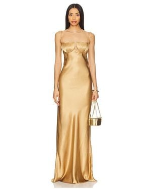 Anna October Tulip Maxi Dress - Metallic