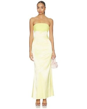 MORE TO COME Renata Strapless Gown - Metallic