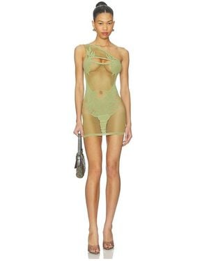 Poster Girl Flower Mini Dress - Green