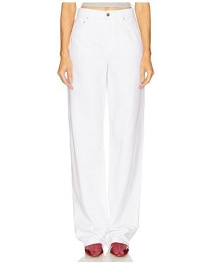 GRLFRND Bella Low Rise Boyfriend - White