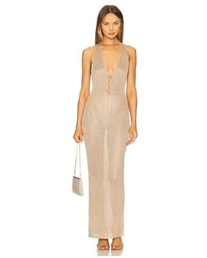 lovewave Vestido The Ebere En Color Oro Metálico Talla En - Neutro