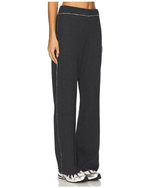 Goldie Double Face Flare Pants - Black