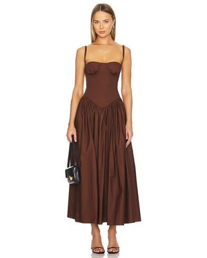 Tularosa Emma Midi Dress - Brown