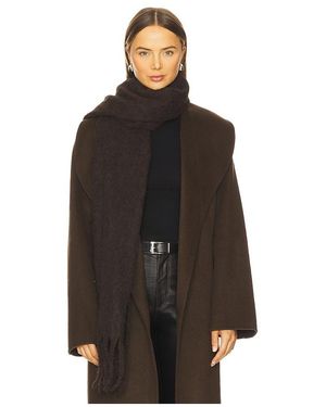 Hat Attack ÉCHARPE COZY SOLID en Chocolate. - Noir