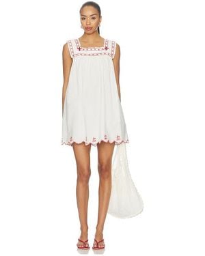 For Love & Lemons Minikleid Emma Sleeveless - Weiß