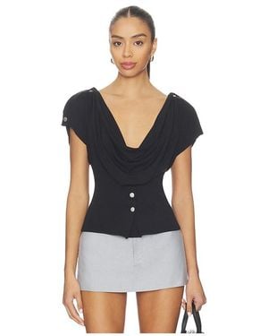 With Jean Sienna Top - Blue