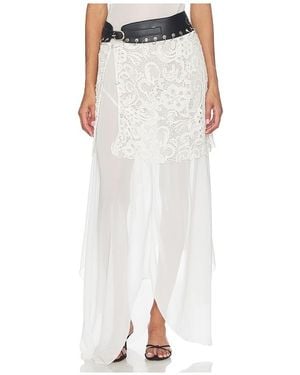 KETTEL ATELIER Kita Crochet Belt Short - White