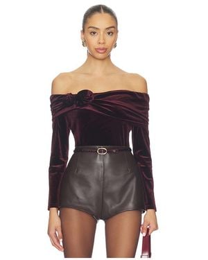 Steve Madden Lici Top En Color Burgundy Talla (También En M, S, Xl, Xs) - Negro