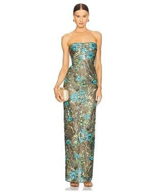Bronx and Banco Dahlia Maxi Dress - Green