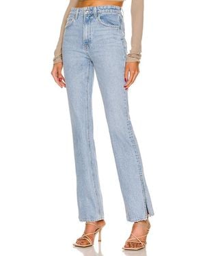 GRLFRND Harlow High Rise Boot Slit Jeans - Blue