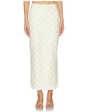 Line & Dot Falda Norelle En Color Crema Talla (También En S, Xs, M) - Blanco