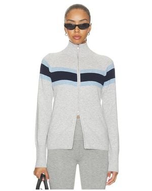 Frankie's Bikinis Kingston Cashmere Knit Zip Up - Blue