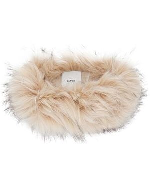 AKNVAS Faux Fur Circle Headband - Natural