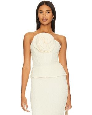 LPA Romola Strapless Top - White