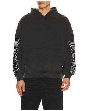 Memory Lane Hoodie Iron Text - Schwarz