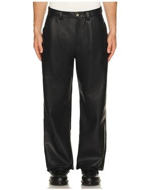 Stampd Faux Leather Carpenter Pant - Black