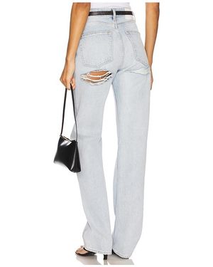 GRLFRND Graham High Rise Straight Jeans - White