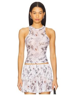 Juliet Johnstone Mesh Tank Top - White