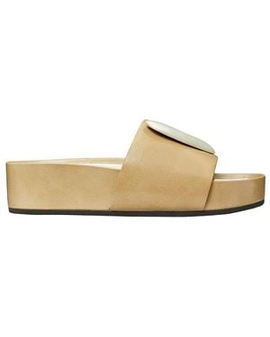 Tory Burch Patos Platform Slide - White