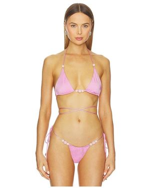 Cin Cin Luma Triangle Bikini Top - Orange