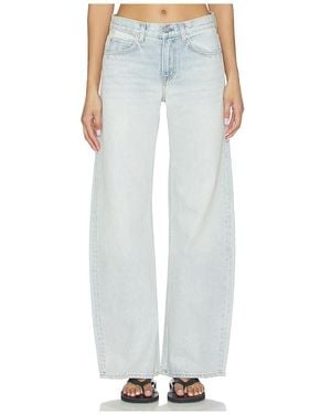 GRLFRND Rory Short Rise Baggy - White